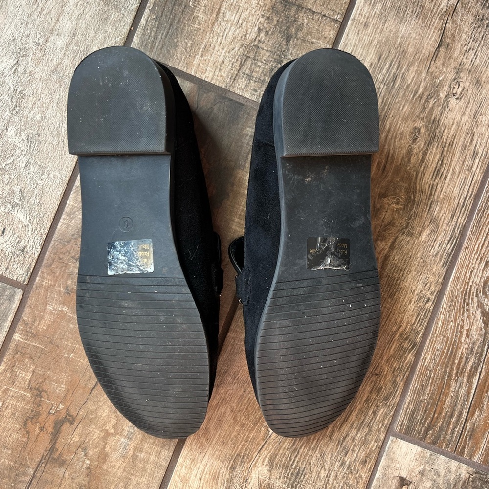 Lulus Wooday Black Suede Chain Loafers - Picture 6 of 6